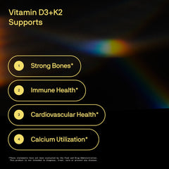125 MCG (5000 IU) D3 / 100 MCG K2 / 60 Plantgel™ Capsules