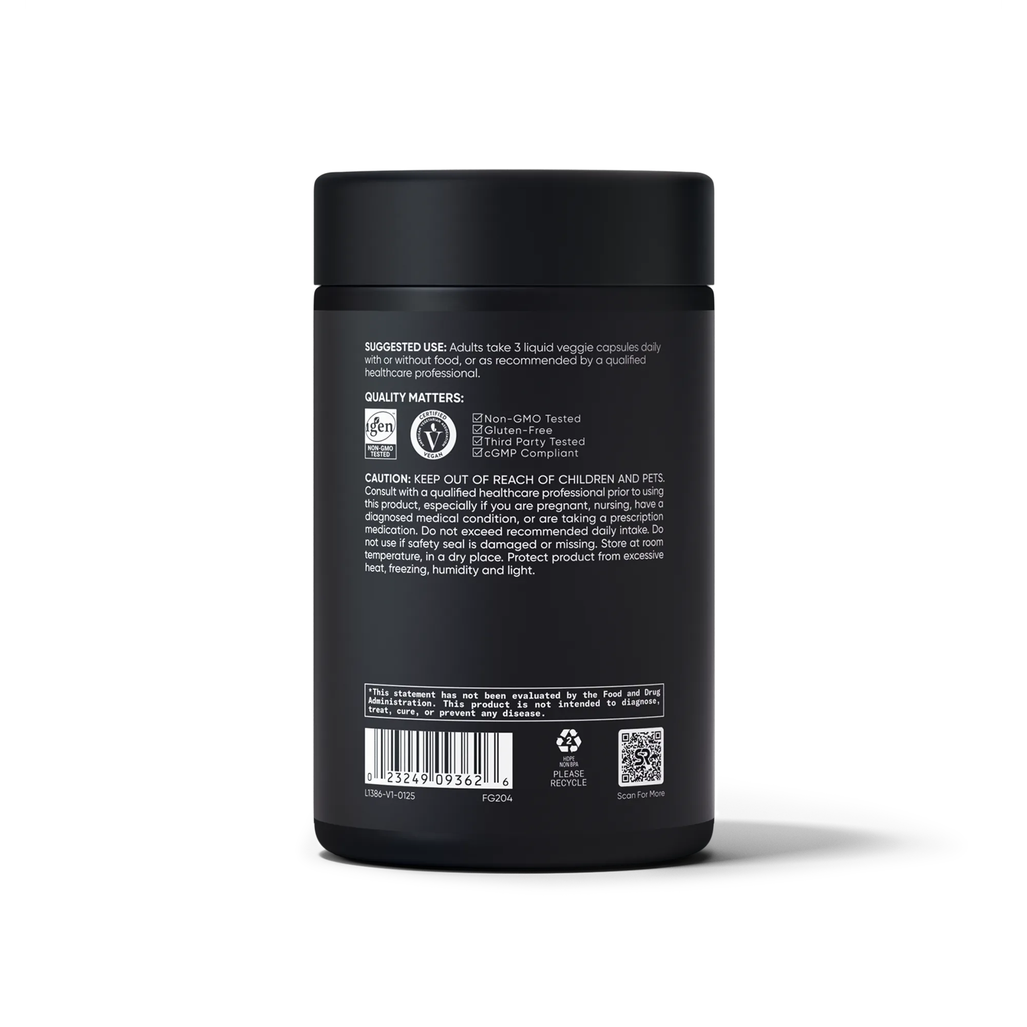 1000 MG | 180 Liquid Veggie Capsules