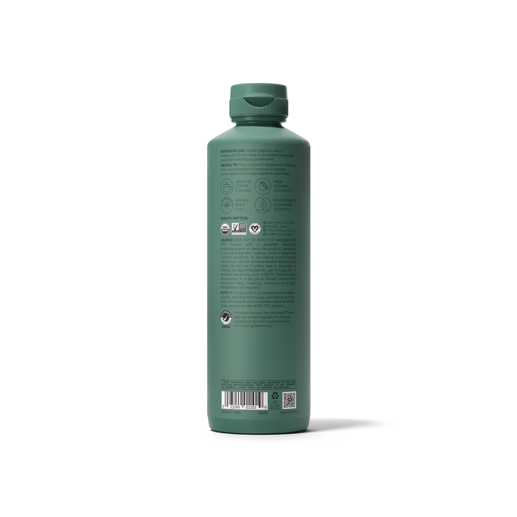 Unflavored / 32 OZ / C8, C10, C12