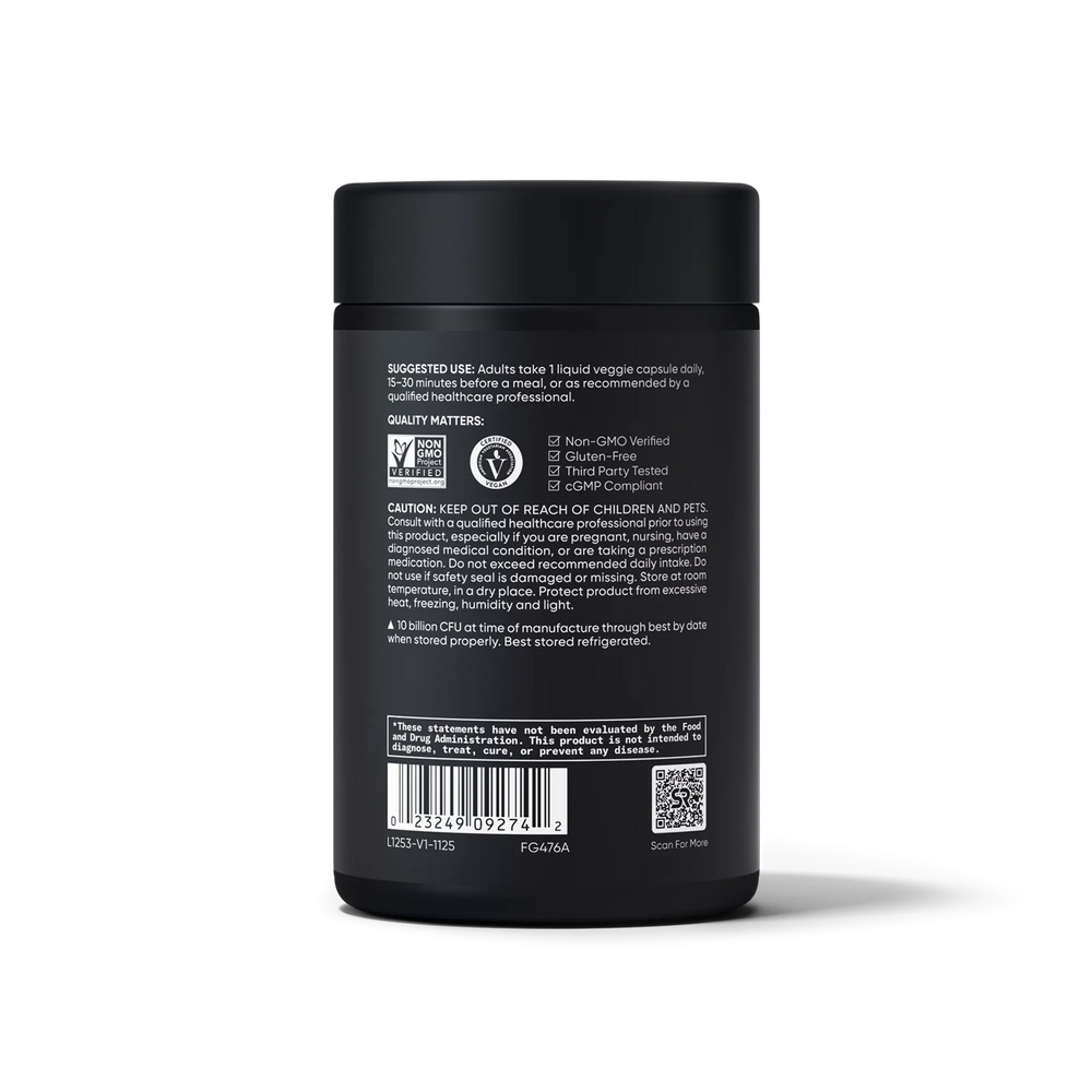 10 Billion CFU / 30 liquid veggie capsules