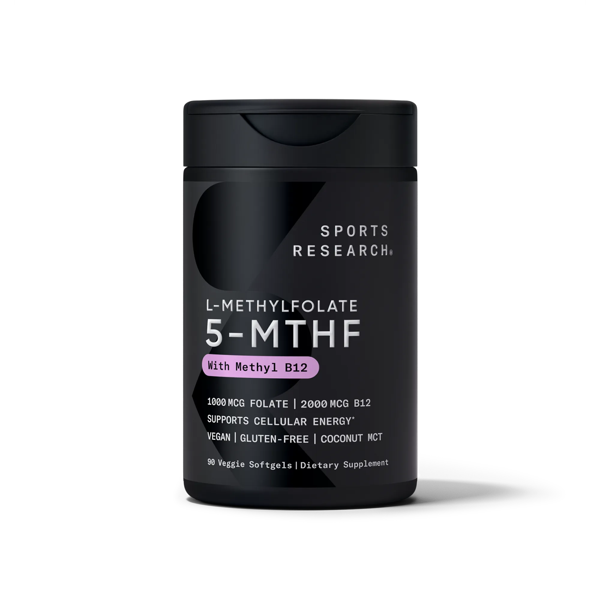 1000 MCG FOLATE + 2000 MCG B12 / 90 Veggie Softgels